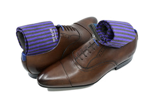 Purple dress socks for men with class, made in Italy