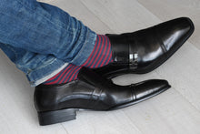 Wearing casual dress socks for men with monk strap shoes